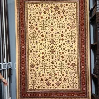 فرش سنتی با رنگ کرم طرح دستبافت ۱۲و۹و۶ متری