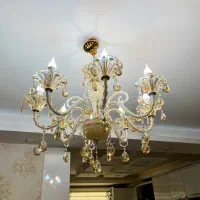 لوستر ۸ شاخه|لوستر و چراغ آویز|قزوین, |دیوار