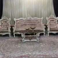 سرویس مبلمان ۹نفره کاملا سالم|مبلمان خانگی و میز عسلی|کرج, شهرک اوج|دیوار