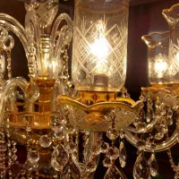 یک جفت لوستر قدیمی و آنتیک لاله دار|لوستر و چراغ آویز|تهران, جوادیه|دیوار