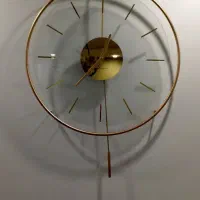 ساعت دیواری فلزی رنگ ثابت ، سفارشی ، کاملن سالم|ساعت دیواری و تزئینی|گرگان, |دیوار