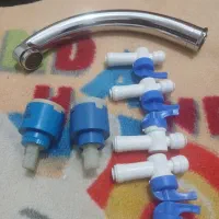 یه علمک پایه کوتاه ظرفشویی و۶ شیرآب و کاتریج شیراب|لوازم سرویس بهداشتی|اندیمشک, |دیوار