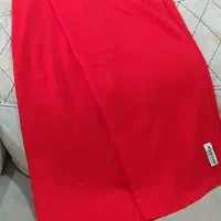 شال بافت قرمز گوجه ای