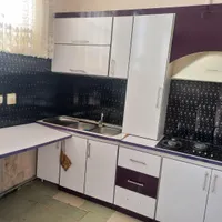 کابینت آشپزخانه با گاز و هود و سینگ ام دی اف|آب‌چکان و نظم‌دهنده ظروف|شاهین دژ, |دیوار