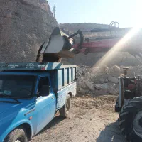 ماسه . پوکه با نیسان کمپرسی