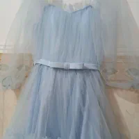 لباس پرنسسی آبی اسمونی