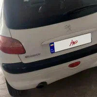 پژو ۲۰۶ تمیز سفید|خودرو سواری و وانت|مشهد, تربیت (صدف)|دیوار