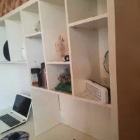 کتابخانه ومیز کامپیوتر|میز تحریر و کامپیوتر|اندیشه, اندیشه فاز ۳|دیوار