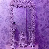 آینه شعمدان|آینه|همدان, |دیوار