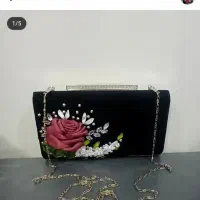 کیف مخمل مجلسی دستدوز|کیف، کفش، کمربند|مشگین شهر, |دیوار