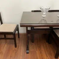 میز ناهارخوری ۶ نفره چوبی به همراه صندلی|میز و صندلی غذاخوری|تهران, شهرک چیتگر|دیوار