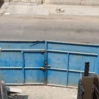 درب آهنی کارگاهی ساختمانی آبی|مصالح و تجهیزات ساختمان|اهواز, گلستان|دیوار