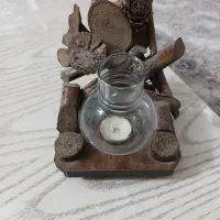 جا شمعی چوبی درحد نو