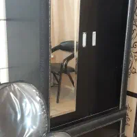 کمد ریلی با دو کشو و درب اینه ای