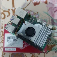 رزبری پای 5 رم 8 گیگ + شارژر + مانیتور + ماژول M.2