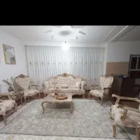 مبل سلطنتی  کنسول و میز تیوی ست چوب راش