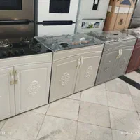 اجاق گاز طرح فر شیشه‌ای سفید اطلس 5 شعله