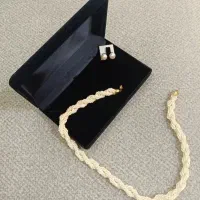 گردنبند و گوشواره مروارید وارداتی
