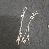 گوشواره و انگشتر نقره فقط فروش