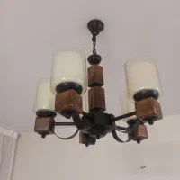 لوستر چوبی در حد نو|لوستر و چراغ آویز|اندیشه, اندیشه فاز ۵|دیوار