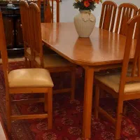 میز نهار خوری ۸ نفره تمام چوب|میز و صندلی غذاخوری|سنگر, |دیوار