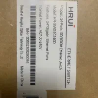 سوییچ شبکه ۲۴ پورت گیگ برند HRUI و یک سوییچ داهوا