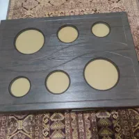 میز جلو مبلی و 4 عدد میز عسلی در حد نو