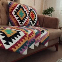 گلیم پادری کوسن کاور دستمال کاغذی سنتی دستباف