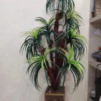 دوعدد گلدان نخل مصنوعی