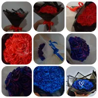 گل های روبانی|گل مصنوعی|بومهن, |دیوار