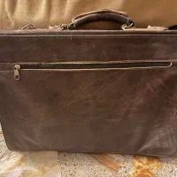 کیف اداری چرمی قهوه ای با طراحی کلاسیک|کیف، کفش، کمربند|تهران, نیروی دریایی|دیوار
