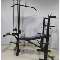 دستگاه‌بدنسازی 45کاره 60در60 وزنه دمبل هالتر