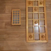رخت آویز دیواری پازلی ودیوار کوب چوبی کار کرده