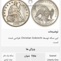 سکه نقره یک دلاری|کلکسیون سکه، تمبر، اسکناس|تهران, میدان ولیعصر|دیوار
