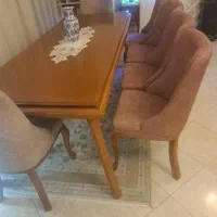 میز نهارخوری تمام چوب
