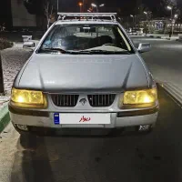 سمند مدل ۸۴ نقره ای جلو عقب پلمپ دوگانه دستی