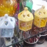 گلدان دکوری کافی شاپی و جای شمع وارمر|صنایع دستی و سایر لوازم تزئینی|کرج, گوهردشت|دیوار