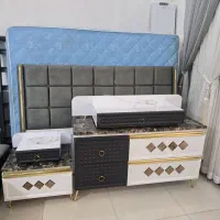 سرویس خواب همراه با تشک و پایه زیره تشک جک دار