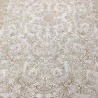 فرش ۱۲۰۰ شانه گل برجسته ی طلاکوب