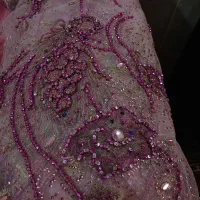 پارچه سنگ دوزی با آستر