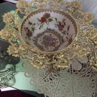جفت میوه وآجیل خوری برنزوچینی لطفاورق بزنید
