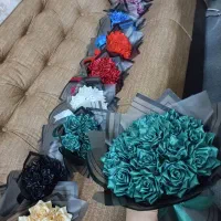 دسته گل روبانی|گل مصنوعی|تبریز, |دیوار