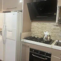کابینت های گلس با هود و گاز