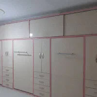 کمد دیواری.  کمد های آماده.  کمد درب ریلی