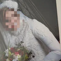 لباس عروس پوشیده (ساتن آمریکایی و دانتل فرانسوی)|لباس|تهران, جنت‌آباد مرکزی|دیوار