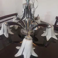 لوستر پنج شاخه فلزی