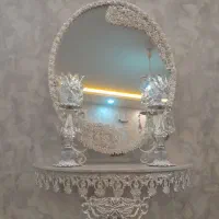 آینه و شمعدان برنج