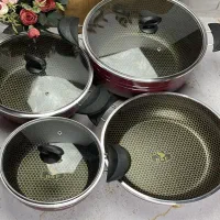 سرویس قابلمه و تابه لانه زنبوری ۷ پارچه هلنا
