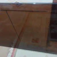 2 عدد شیشه میز نهار خوری دودی