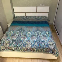 سرویس خواب دونفره/ های گلاس/ ترک/سفید